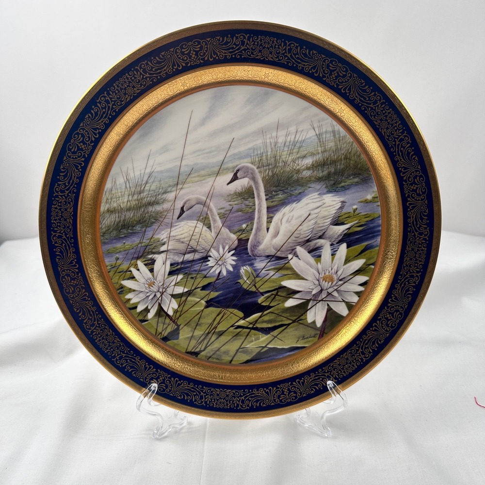 Pickard Trumpeter Swan Collector Plate 1980 James Lockhart Limited‎ Ed: 146/2000